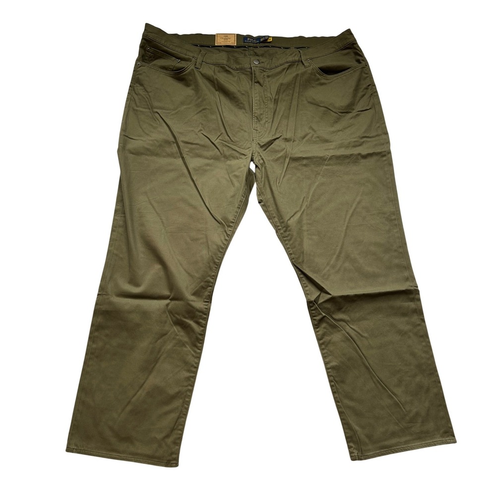 Polo Ralph Lauren Mens Classic Fit Stretch Pants Olive Green 50x32 NWT 50B 50G - Picture 8 of 12